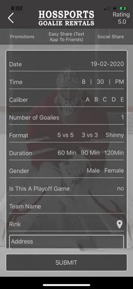 Game screenshot Hossports Hockey Rent A Goalie hack