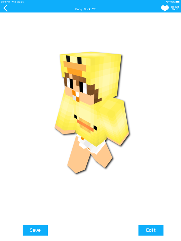 Baby Skins for Minecraft PE iPad screenshot 4 - Entertainment app