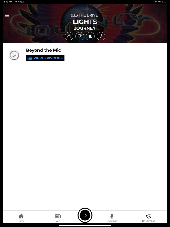 93.3 The Drive iPad screenshot 5 - Music app
