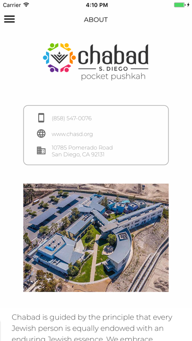Chabad S Diego PocketPushkah screenshot 3