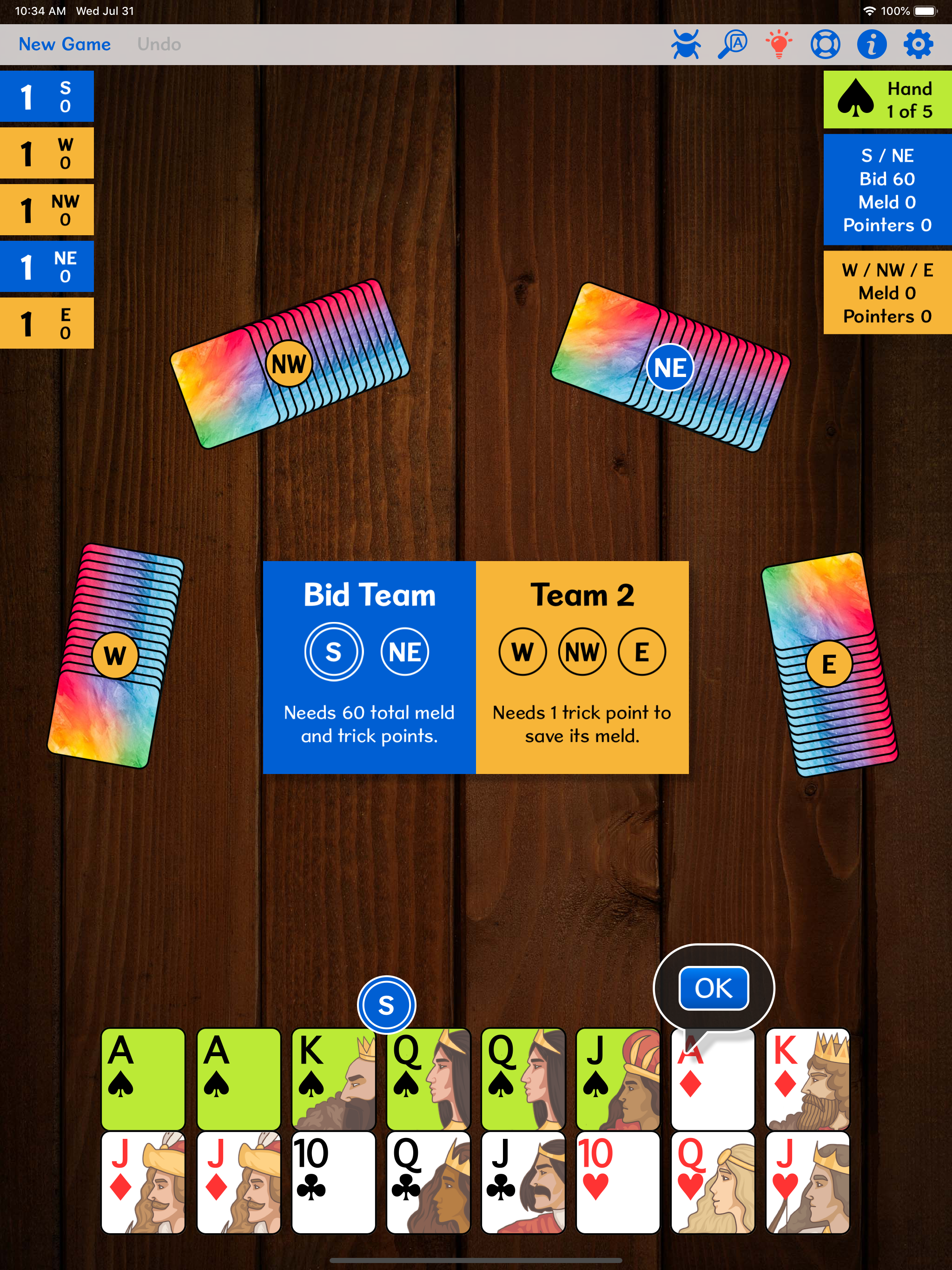 5-Handed Pinochle+ screenshot 12