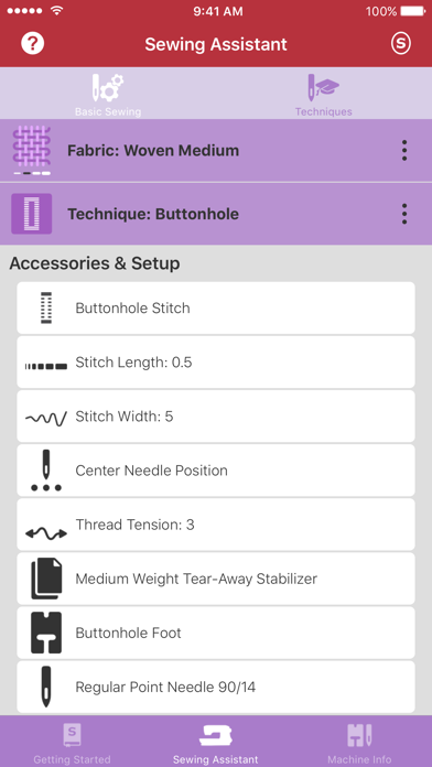 Singer Sewing Assistant Screenshot 3 - AppWisp.com Singer Sewing Assistant Screenshot 3 - AppWisp.com