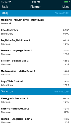SIMS Student screenshot 2