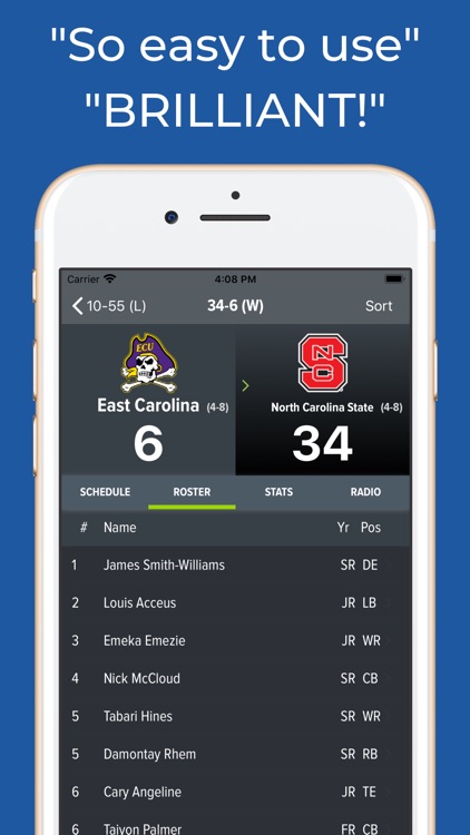 NC State Football App