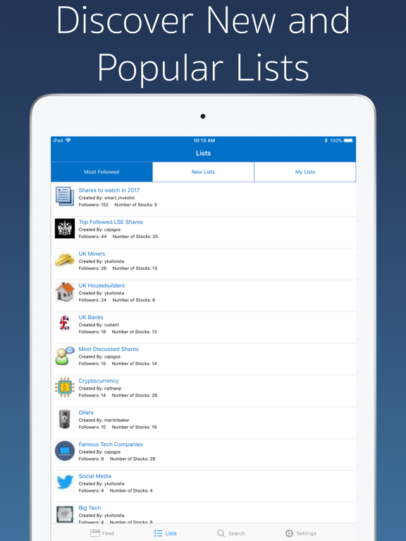 Follow Feed - Stocks, Crypto iPad screenshot 4 - Finance app