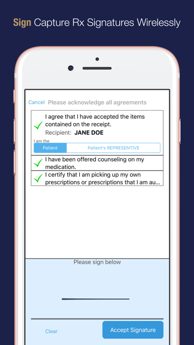 Rx30 POS Delivery Screenshot