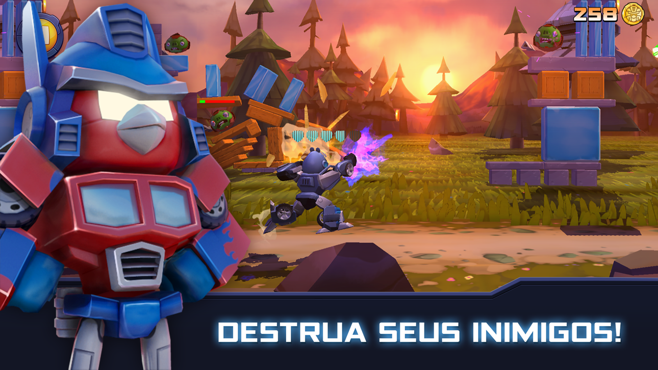Angry Birds Transformers iOS Mod IPA screenshot 1 - iOS game interface