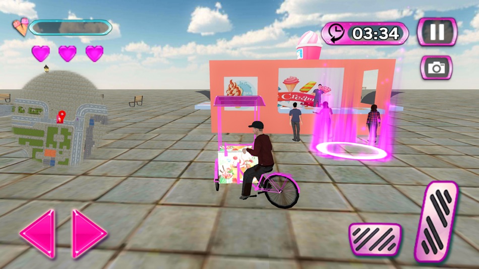 #6. Ice Cream Cart Delivery Boy 3D (iOS) 来自: Mohsin Usman