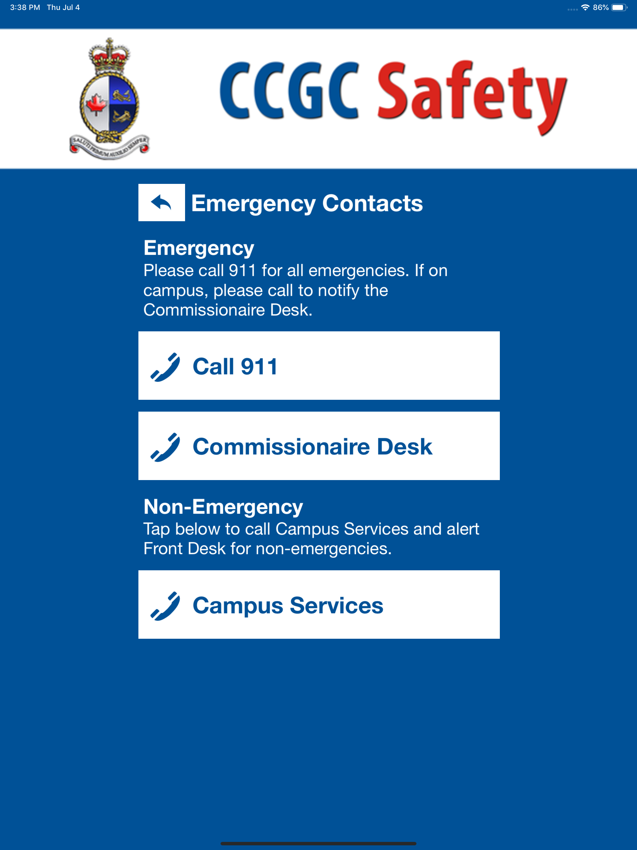 CCGC Safety