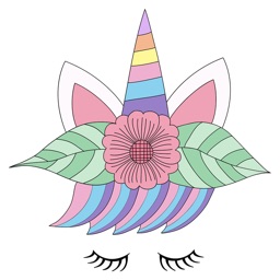 Cute Rainbow Unicorn & Friends