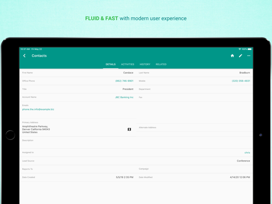 Yathit SuiteCRM App iPad screenshot 5 - Productivity app
