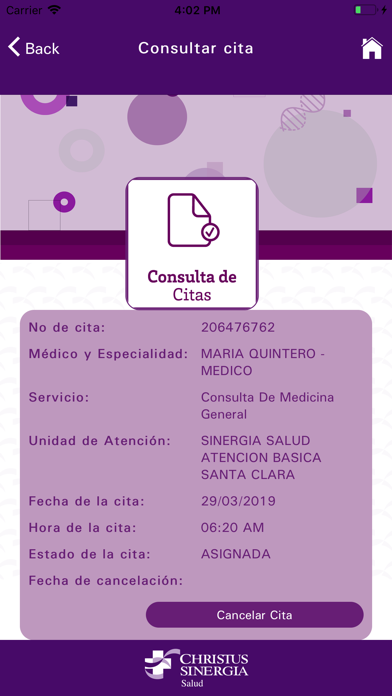 CHRISTUS SINERGIA Screenshot