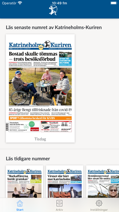 E-tidning KKuriren Screenshot