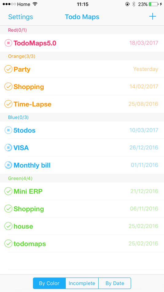 #2. TodoMaps- Mind Map for todo (iOS) Podle: WEN WU LI