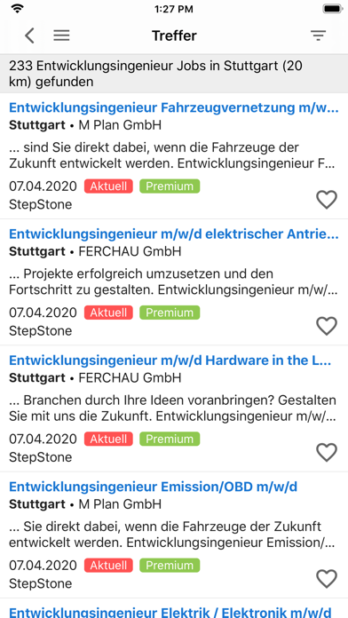 JOBworld Jobsuche Screenshot