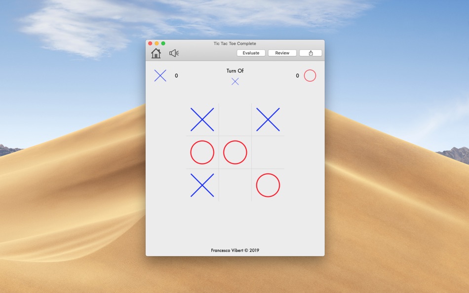 #6. Tic Tac Toe Complete (macOS) 由: Francesco Nicolas Fabio Vibert