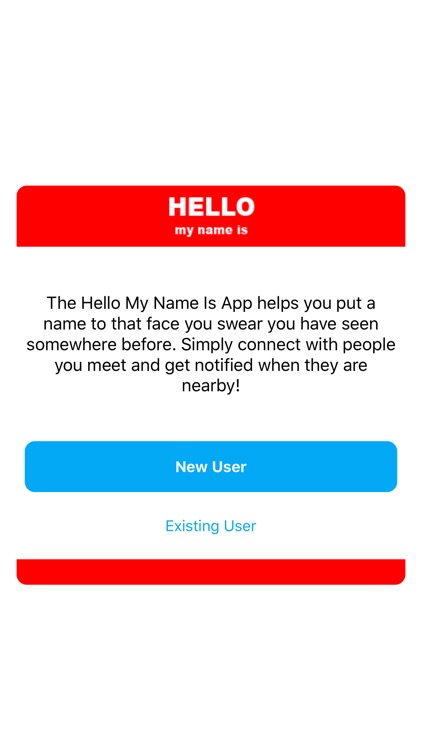 HelloMyNameIsApp