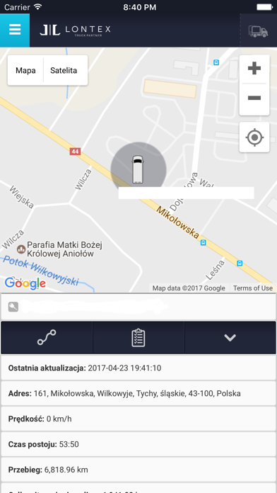 Lontex GPS Screenshot