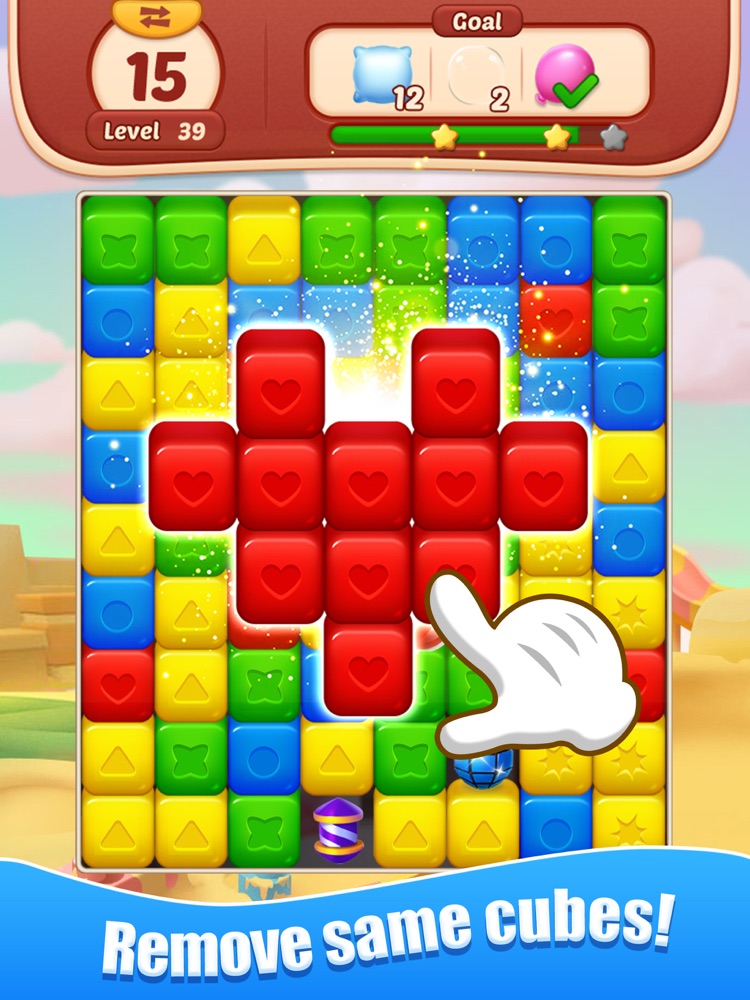 cube blast pop
