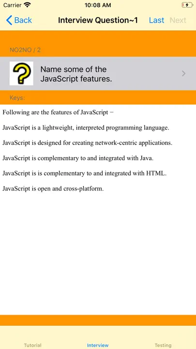 Tutorial For Java Script iPhone Ekran Görüntüsü 6