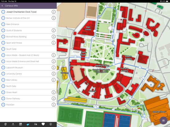UoB Campus Map iPad screenshot 5