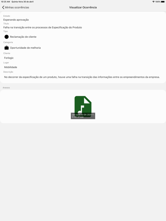 Screenshot #5 pour Qualiex Ocorrências