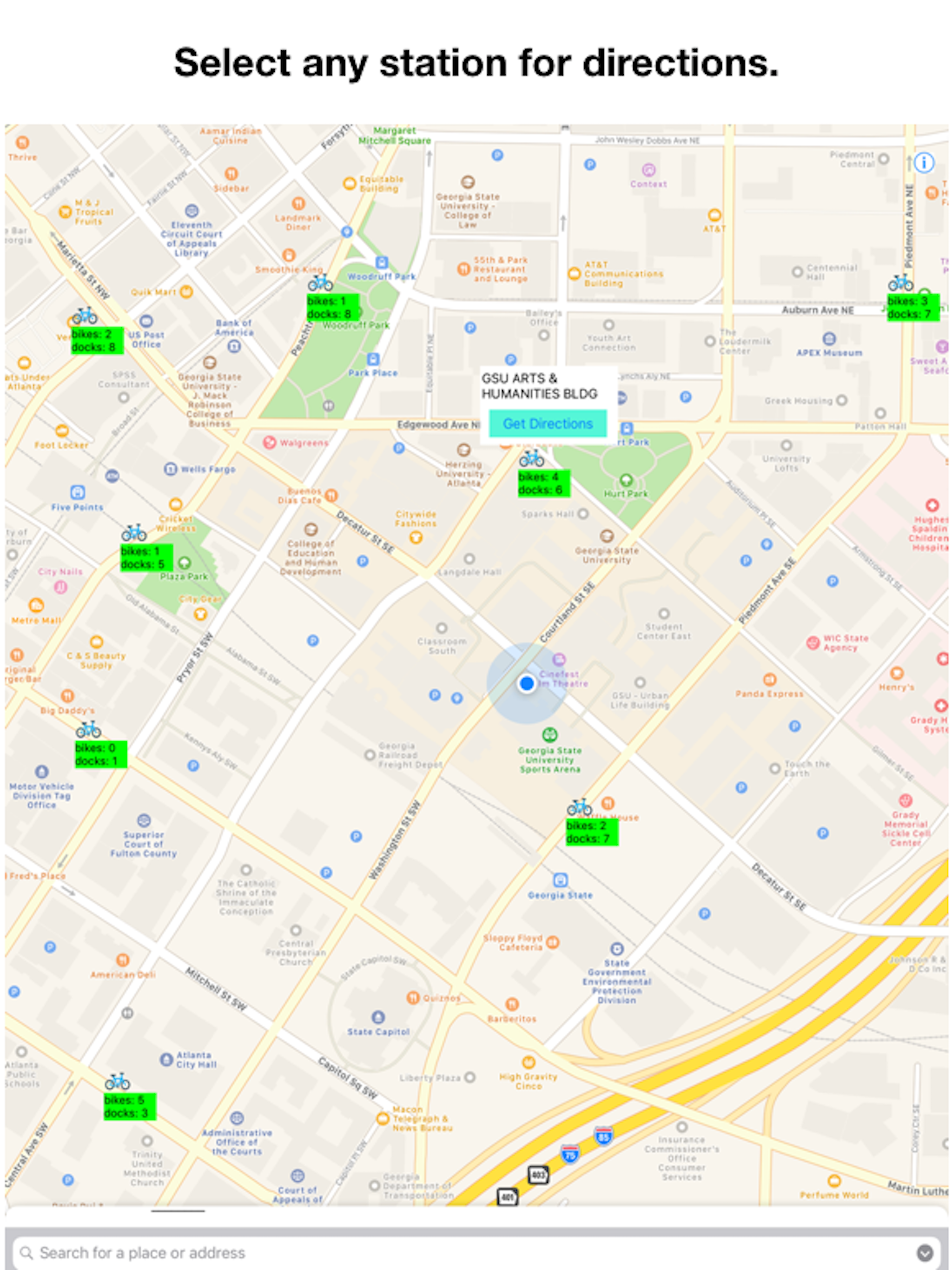 Bike Stations Atlanta screenshot 7