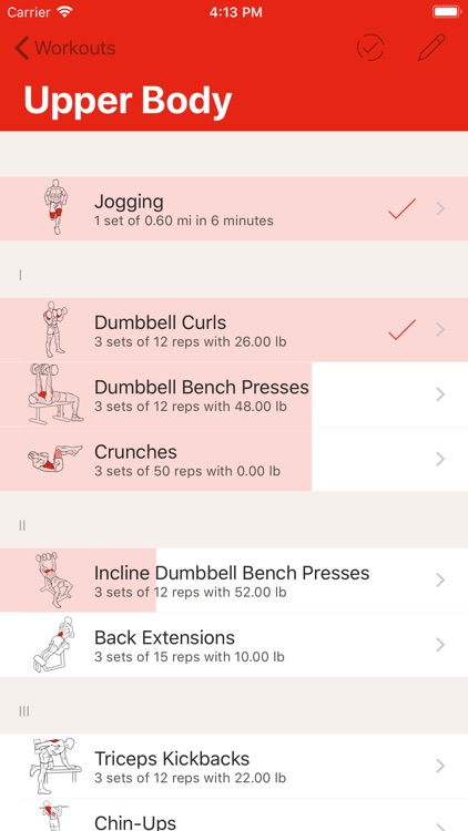 GymBook - Strength training