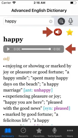 Game screenshot Advanced English Dictionary++ apk