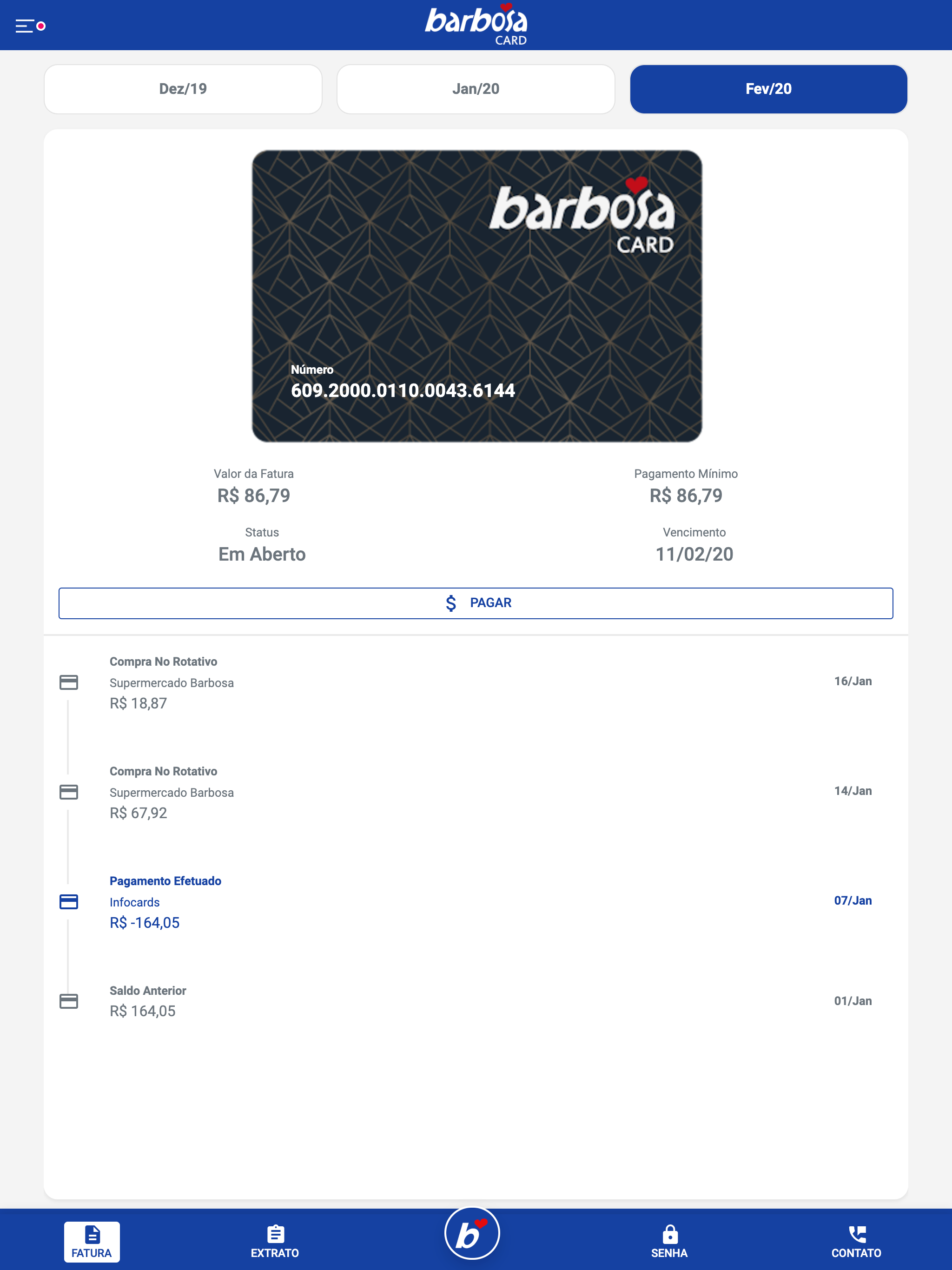 Barbosa Card