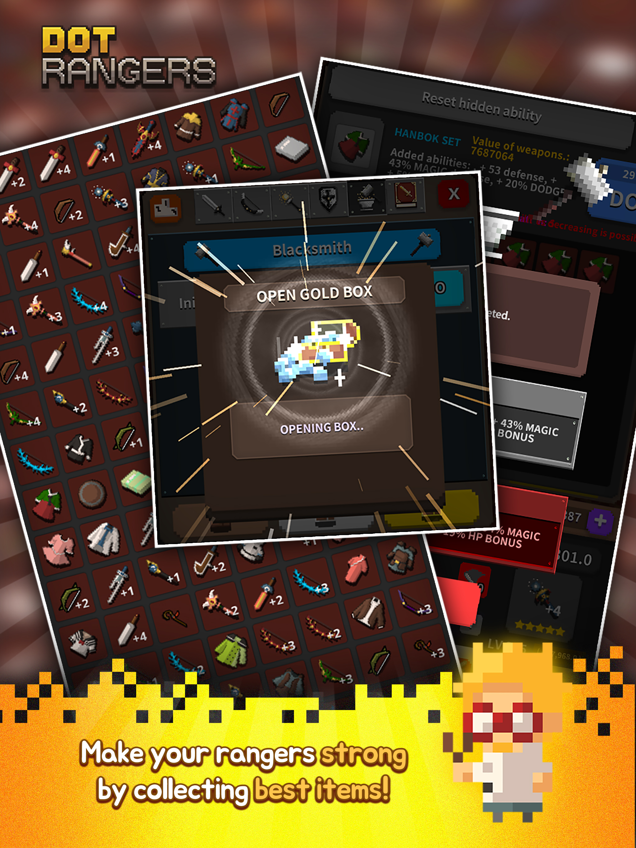 Dot Rangers Idle RPG screenshot 9