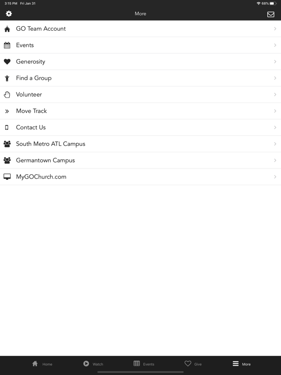 GO Church App iPad screenshot 3 - Lifestyle app