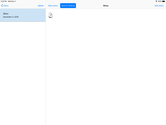 Stamping Words iPad screenshot