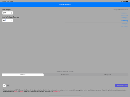 Screenshot #4 pour ESPR Calculator
