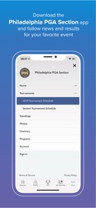 Philadelphia PGA Section screenshot #1 for iPhone