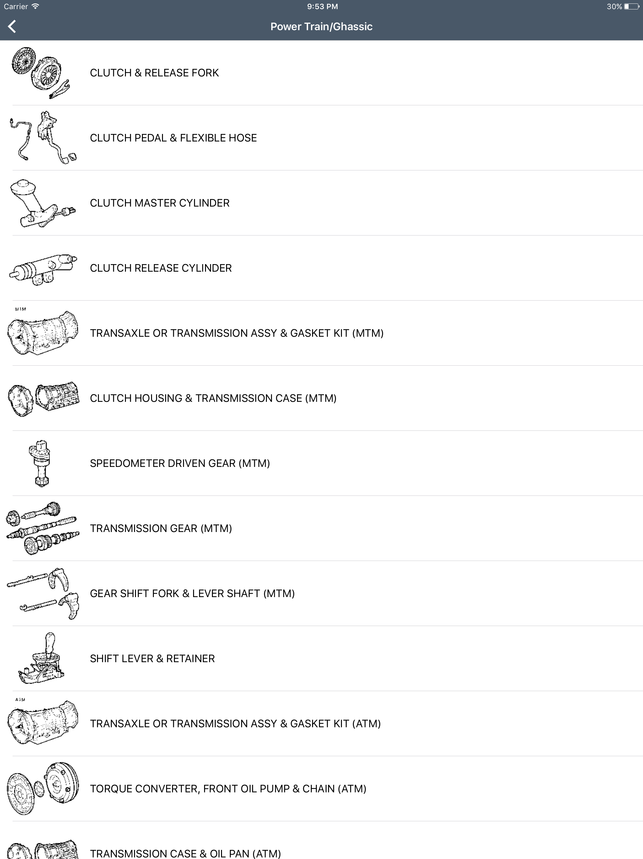 Toyota, Lexus Car Parts