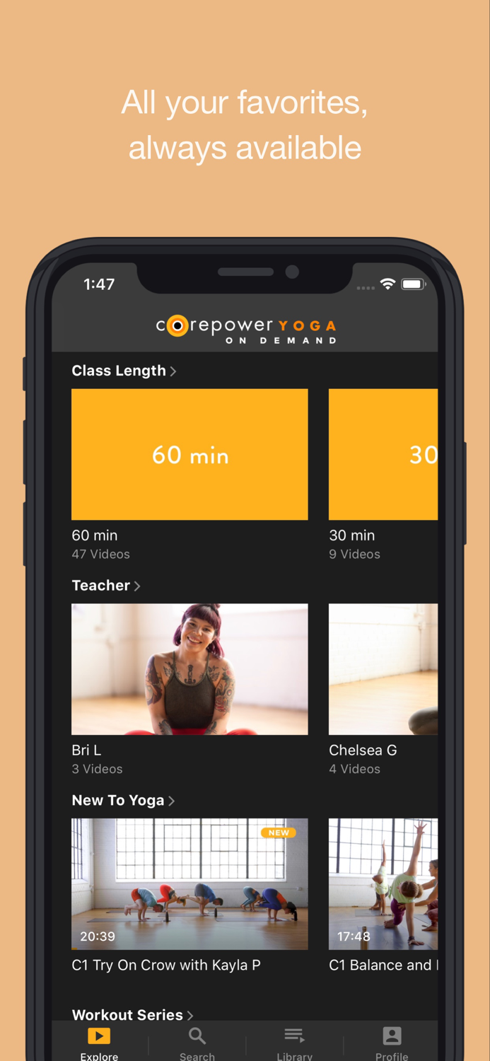 CorePower Yoga On Demand