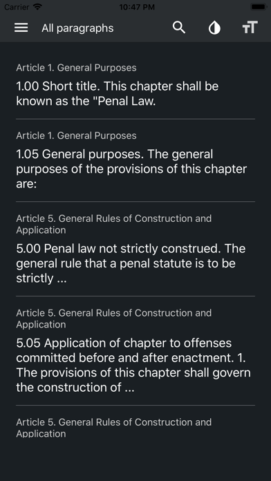 New York Penal Law Screenshot