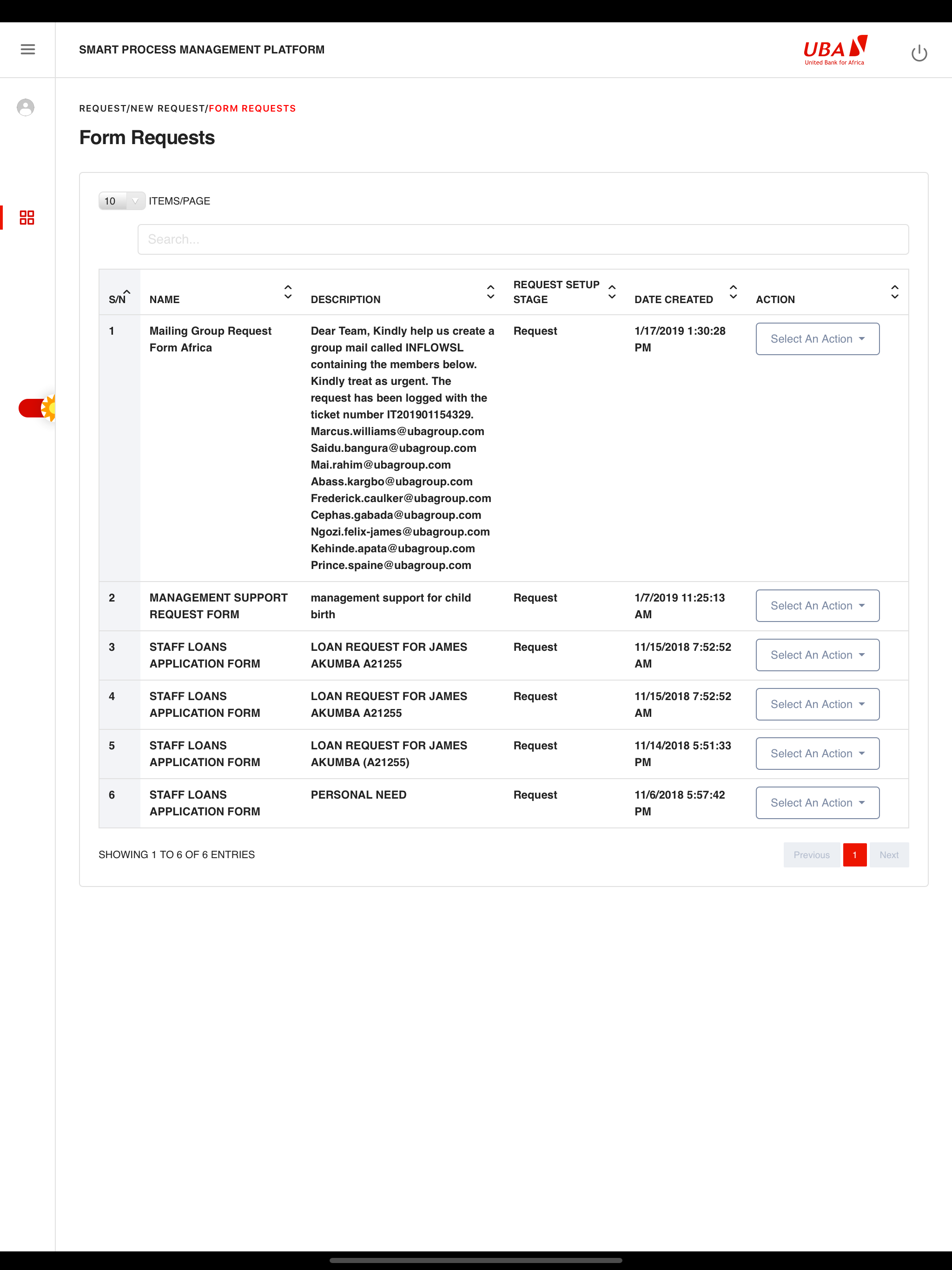 UBA Smart Process