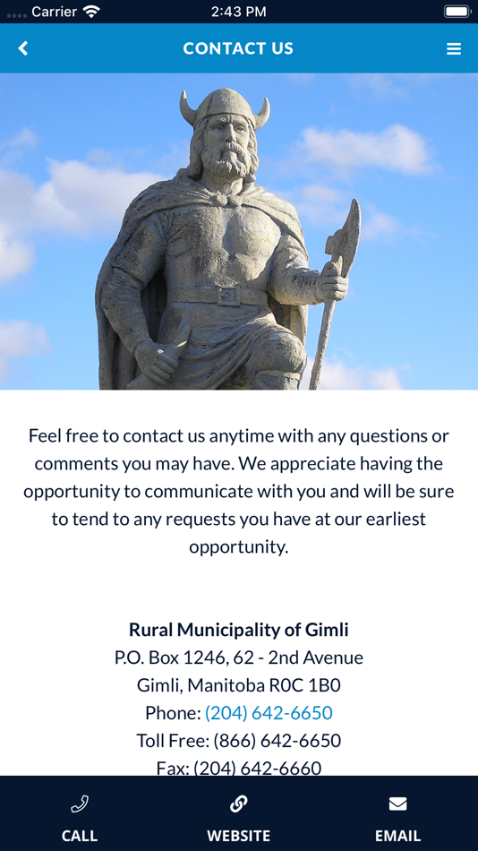 #4. RM of Gimli (iOS) 由: Rural Municipality of Gimli
