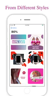 sales banner maker for insta iphone screenshot 4