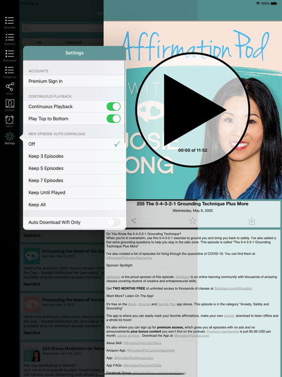 Screenshot #6 pour Affirmation Pod with Josie Ong