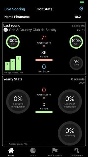 IGolfStats screenshot 2