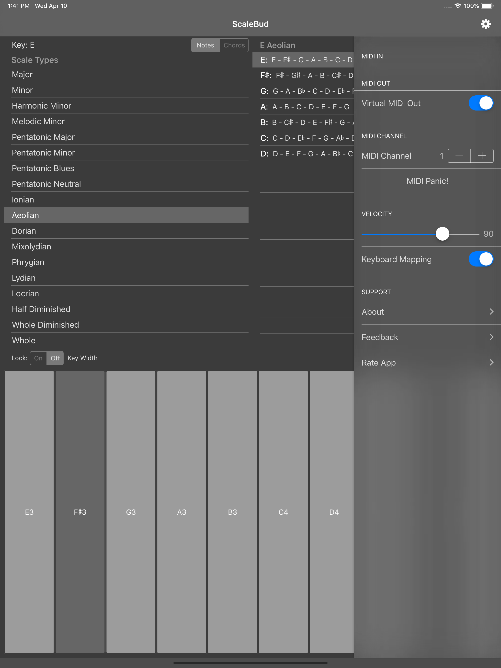 ScaleBud - AUv3 MIDI Keyboard screenshot 9
