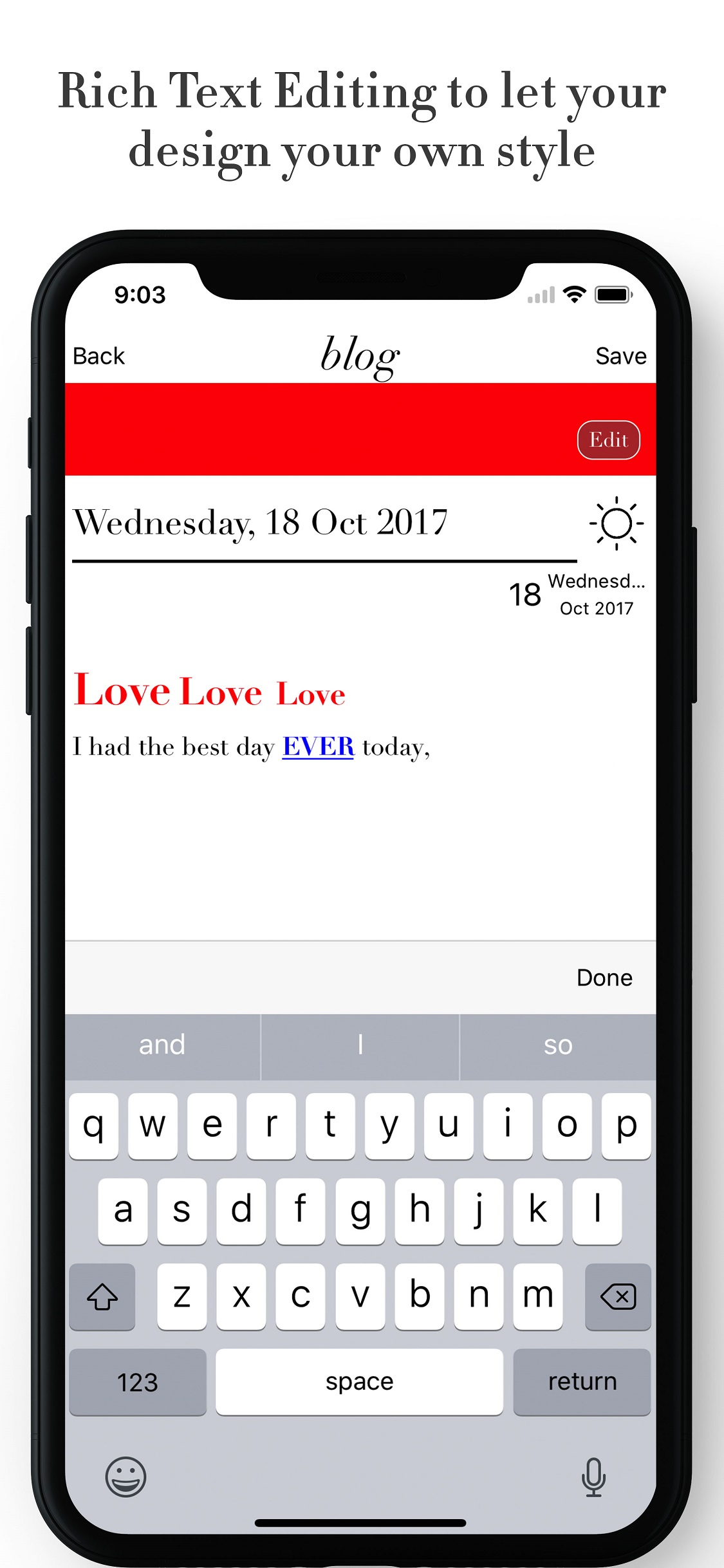 Blog Moments screenshot 3