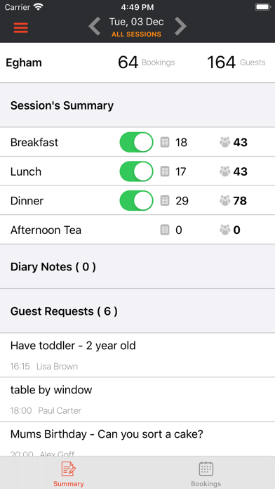 BookingDiary Screenshot