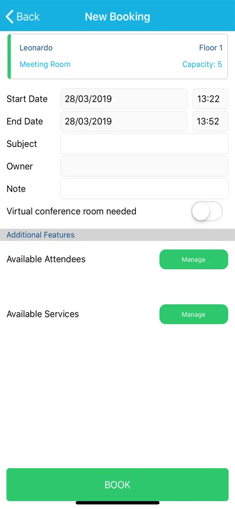 Space Booking Smart