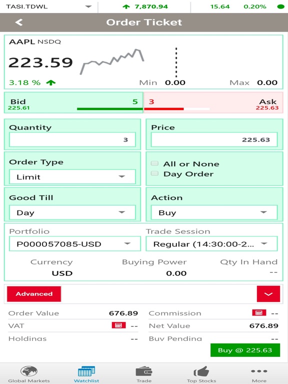 Boubyan Brokerage (GTN) iPad screenshot 6 - Finance app