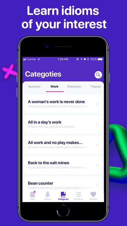 English idioms,vocabulary game screenshot-5