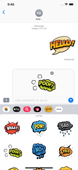 Hello! Comic Words Stickers(圖3)-速報App